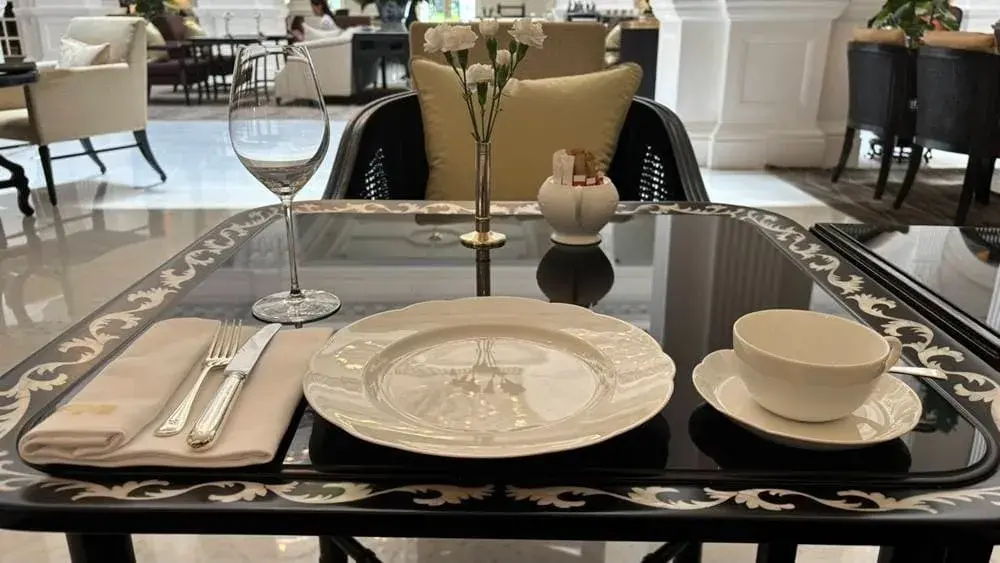 事前に用意されているテーブルセット