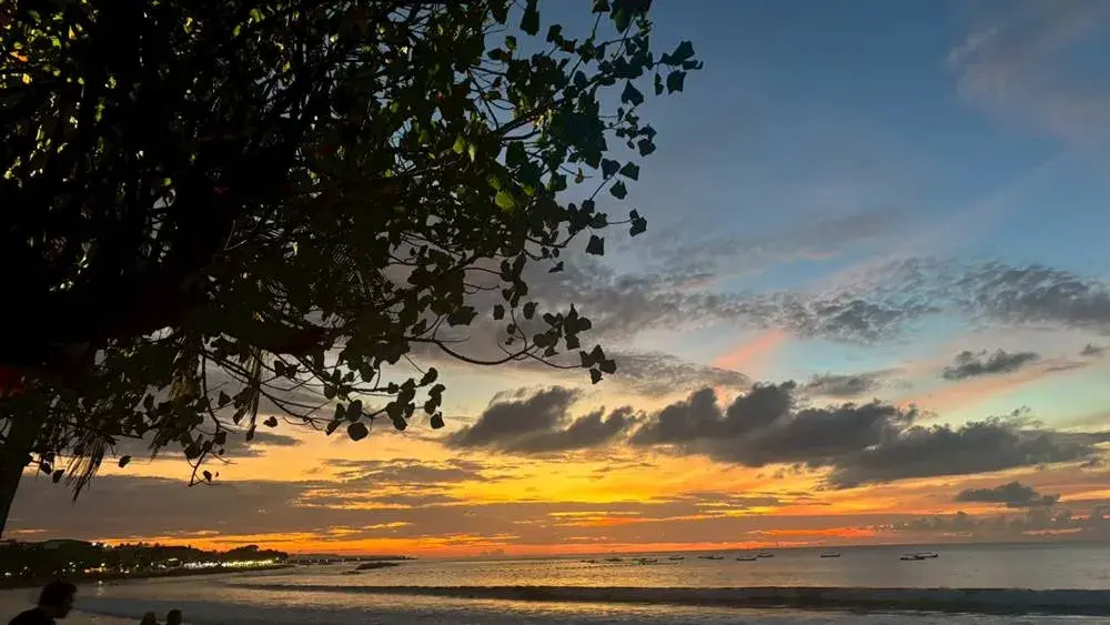 シェラトン・バリ・クタ・リゾートの目の前にある、クタビーチの夕日