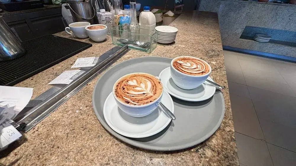 アフェアオートが施されたコーヒー