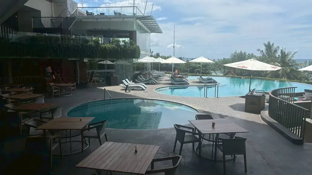 シェラトン・バリ・クタ・リゾートのプール：人が少ないので、泳ぎやすい