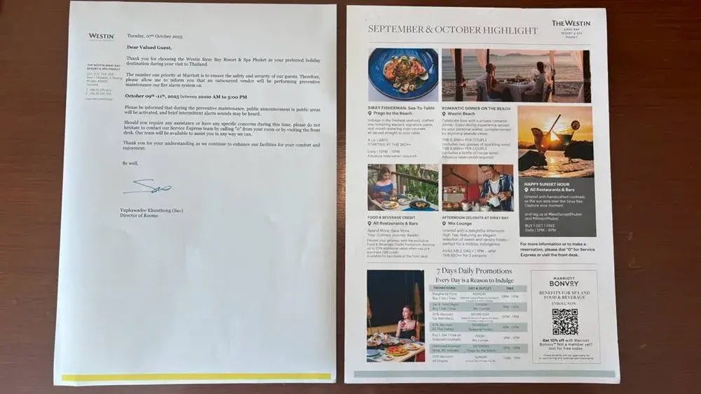 ウエスティン プーケットの曜日別割引情報など