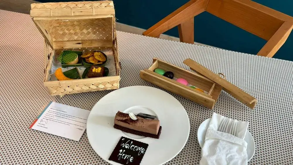 ル メリディアン バリ ジンバランのスイートルーム：ウエルカムスイーツ