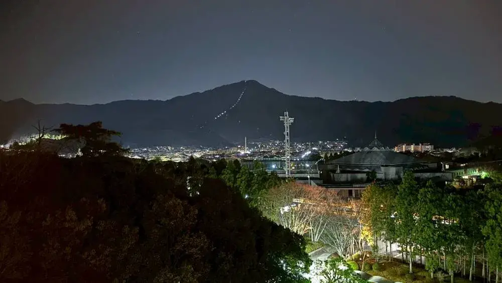 無料アップグレードされた7Fのお部屋からの夜景