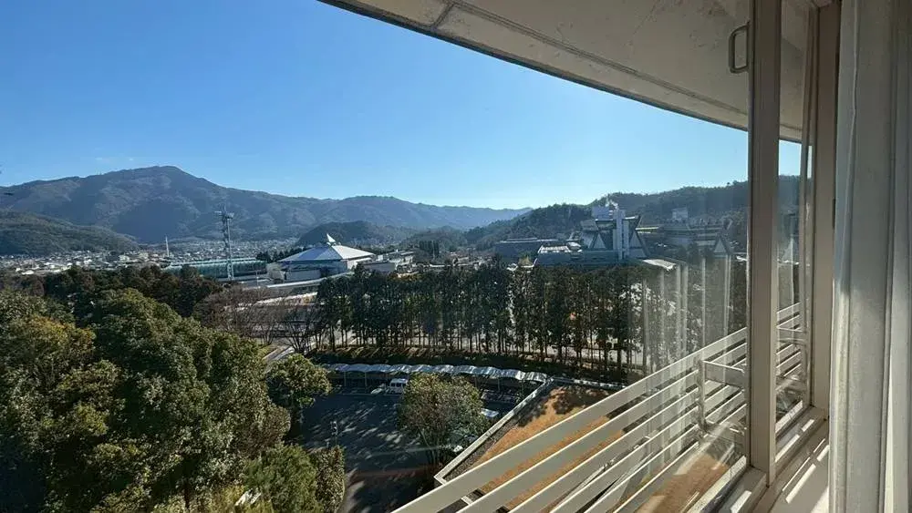 アップグレードされた7Fの客室から見える景色