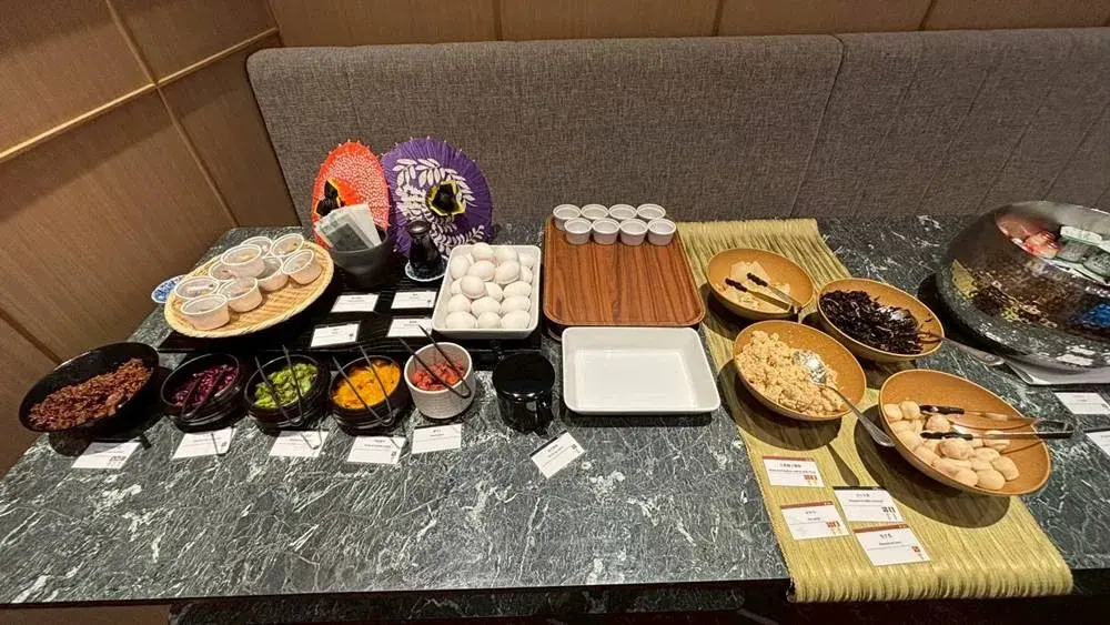 ラウンジ朝食で提供されるごはんのお供系のおかず
